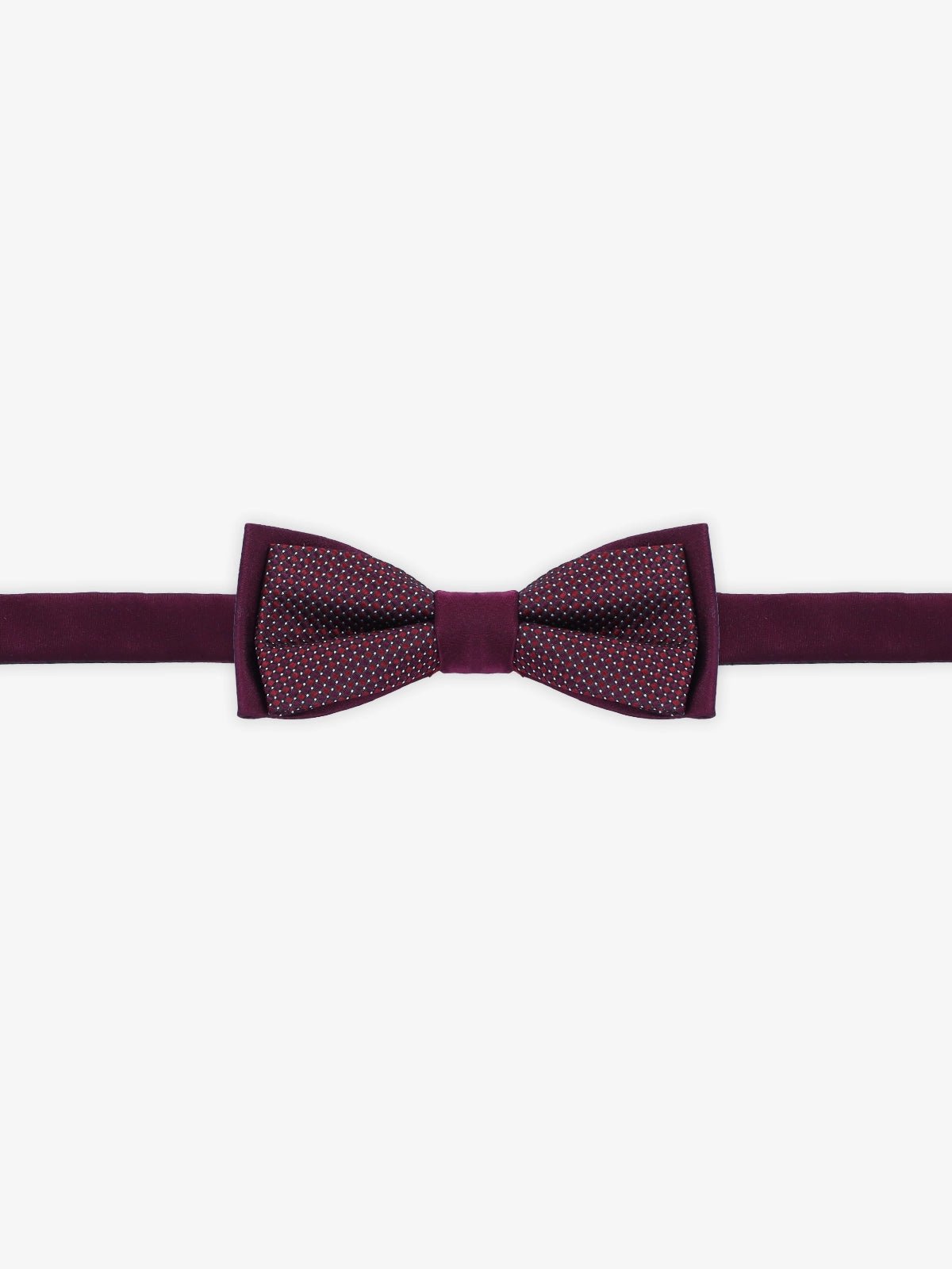 Nœud papillon fantaisie bordeaux - IZAC