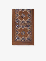 Écharpe à motif floral camel - IZAC