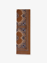 Écharpe à motif floral camel - IZAC