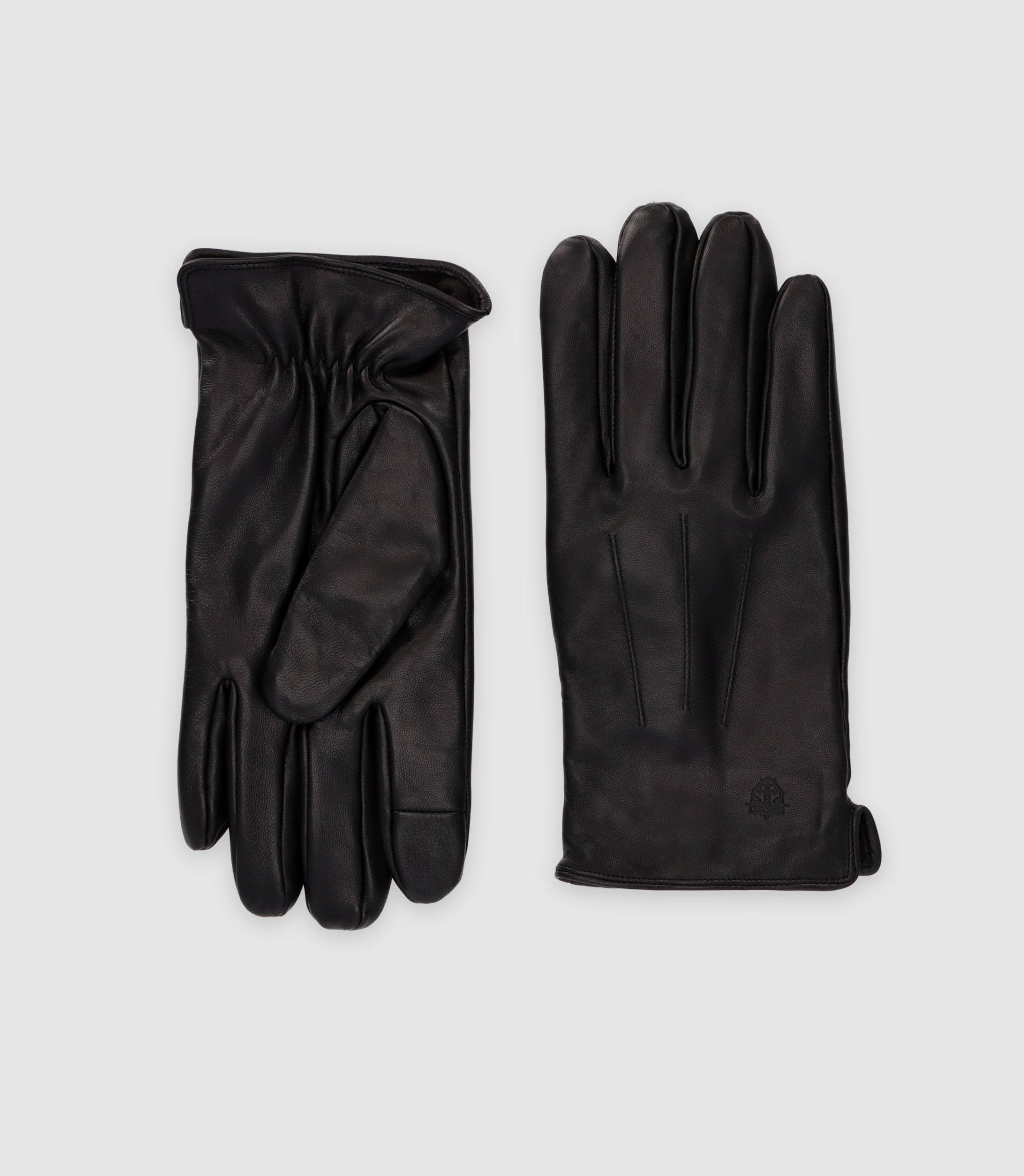 Gants 100% cuir noirs - IZAC