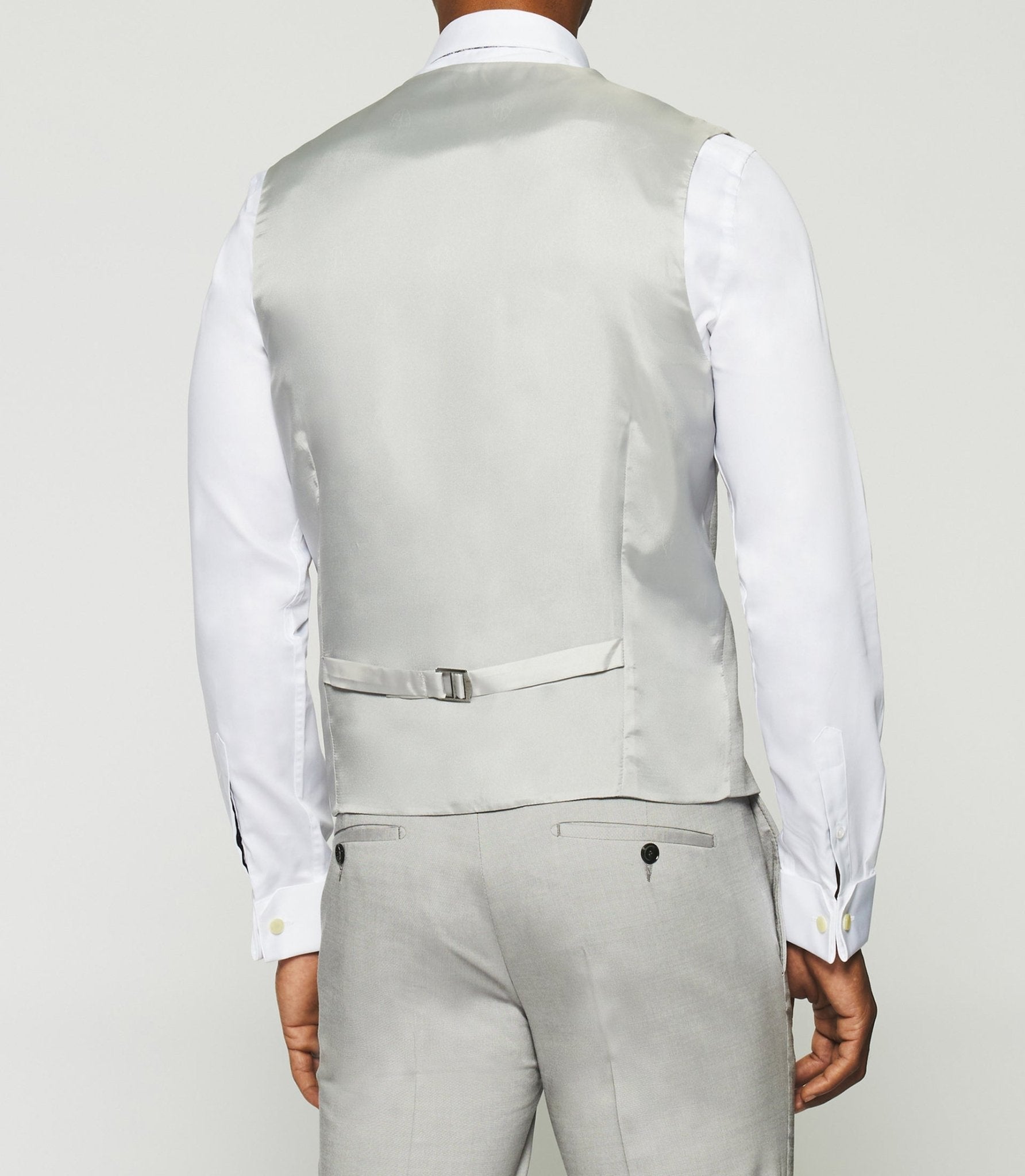 Gilet de costume en laine gris clair JFAKI - IZAC