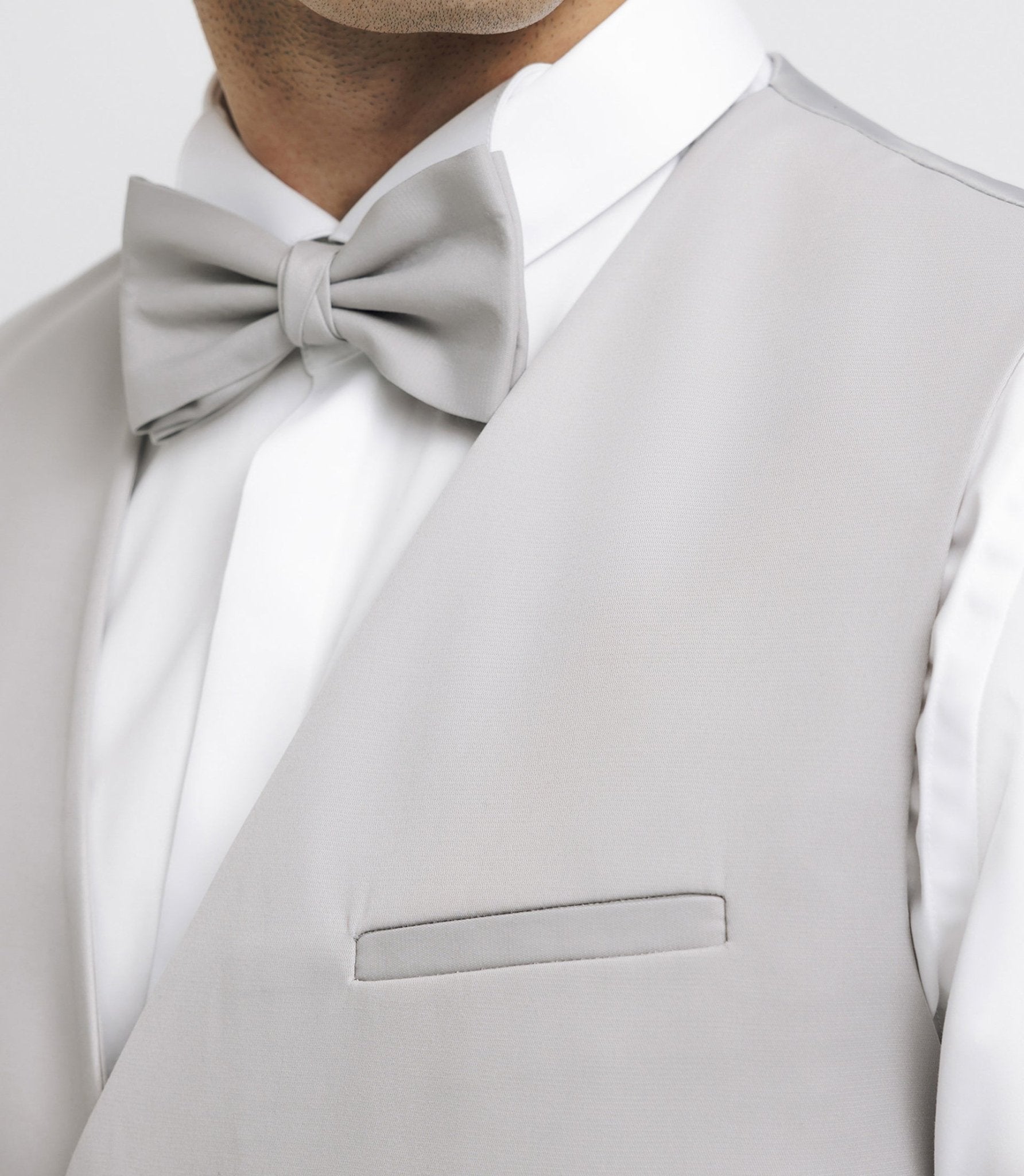 Gilet de costume gris clair - IZAC