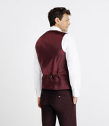 Gilet ville aspect brillant bordeaux - IZAC