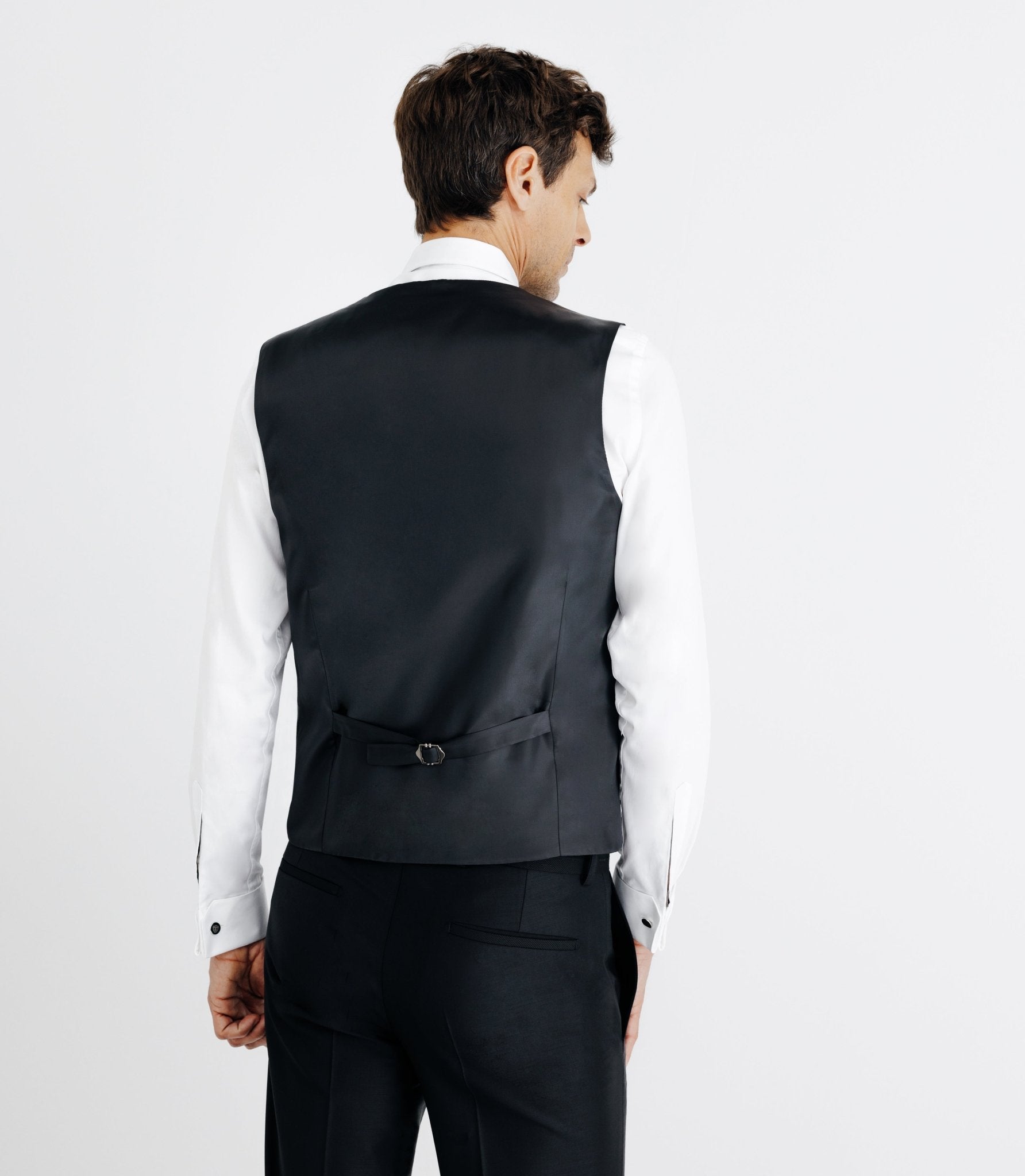 Gilet de costume cérémonie noir - IZAC