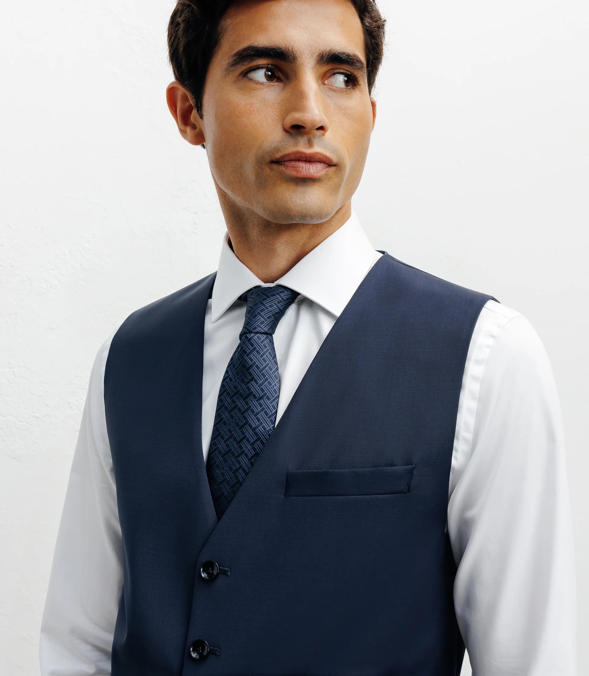 Gilet ville aspect brillant bleu - IZAC