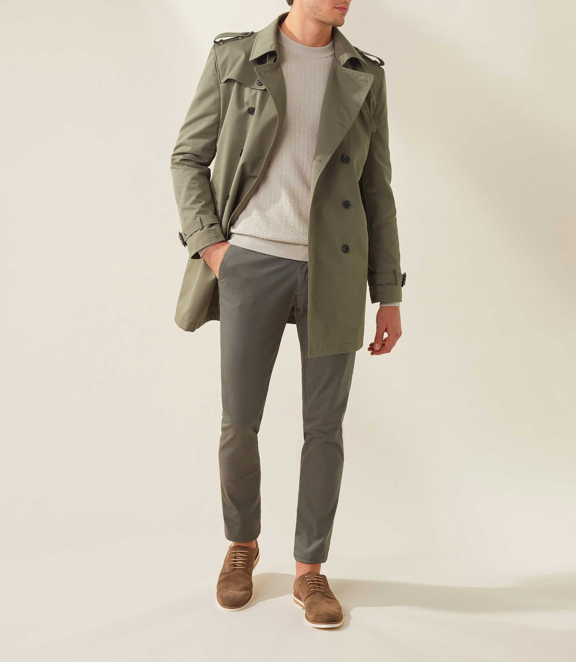 Trench croise kaki "Jake" - IZAC