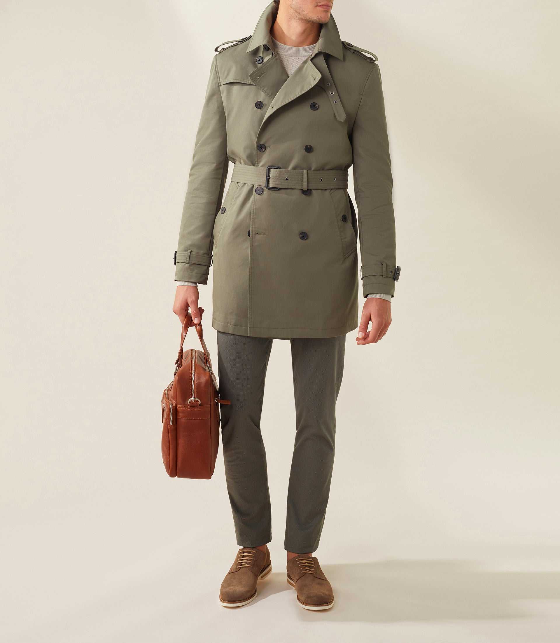 Trench croise kaki "Jake" - IZAC
