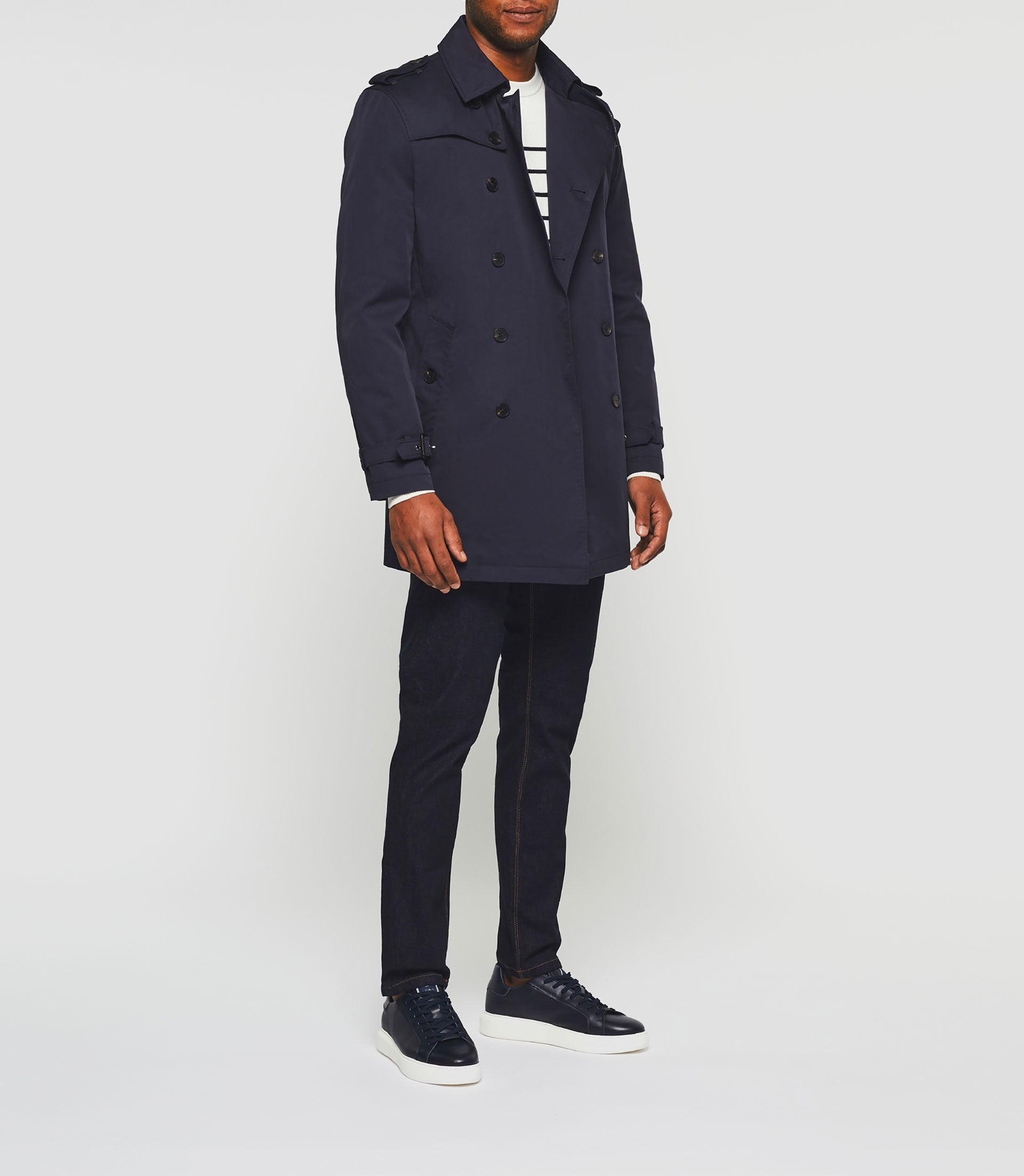 Trench croisé marine "Hamilton" - IZAC