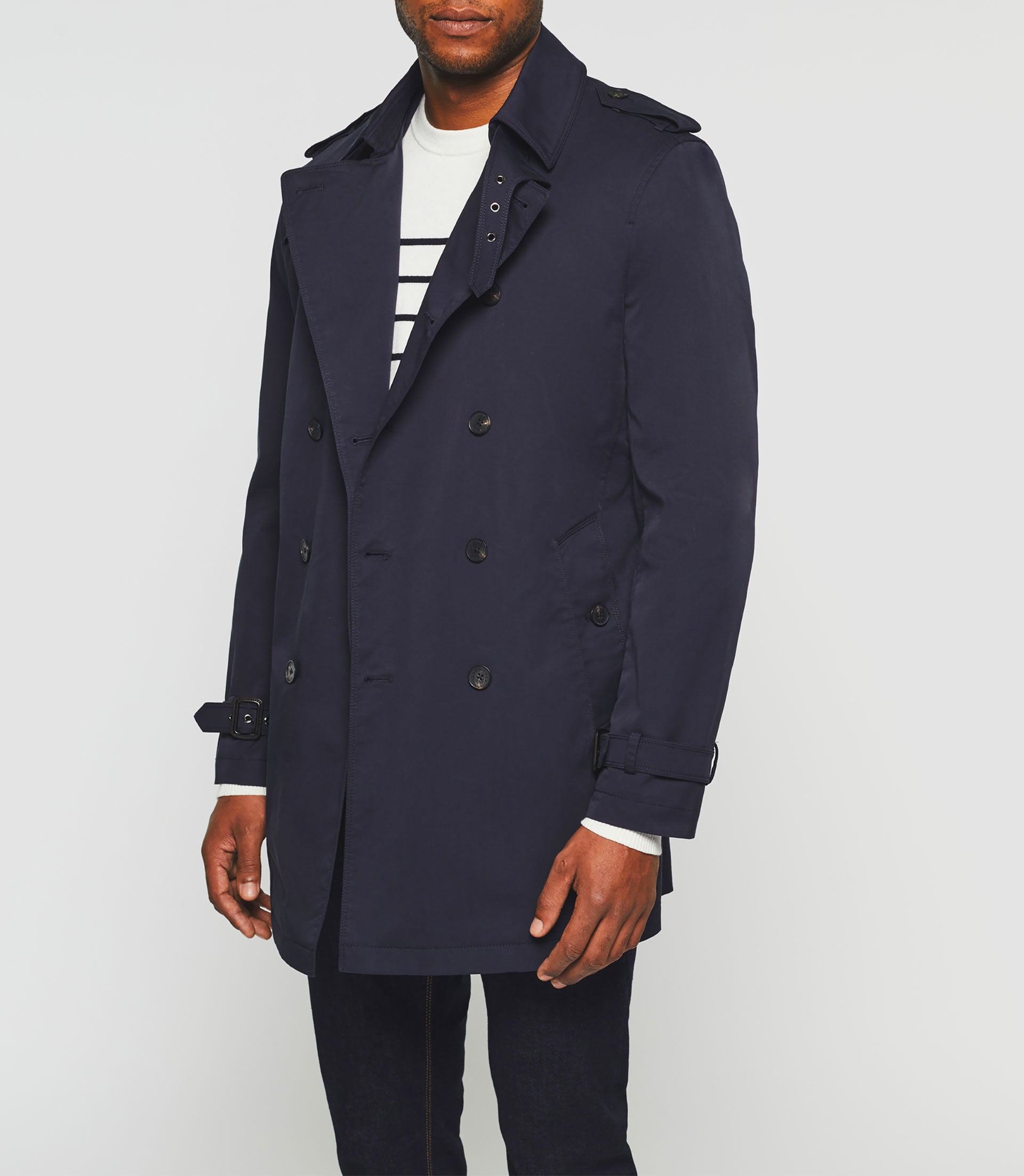 Trench croisé marine "Hamilton" - IZAC