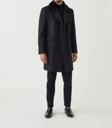 Manteau croisée noir "Nation" - IZAC