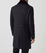 Manteau croisée noir "Nation" - IZAC