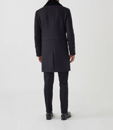 Manteau croisée noir "Nation" - IZAC