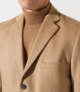 Manteau en laine cachemire camel INDALECIO