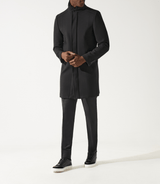 Manteau ville en laine noir INEON - IZAC