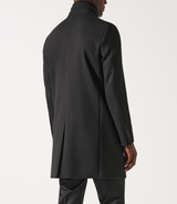Manteau ville en laine noir INEON - IZAC