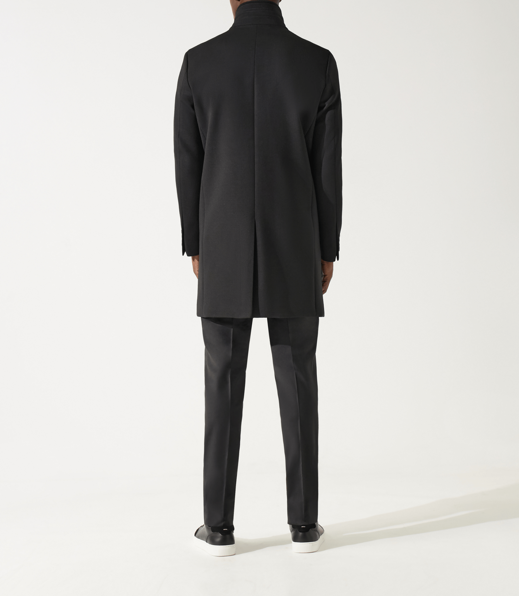Manteau ville en laine noir INEON - IZAC