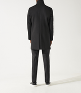 Manteau ville en laine noir INEON - IZAC