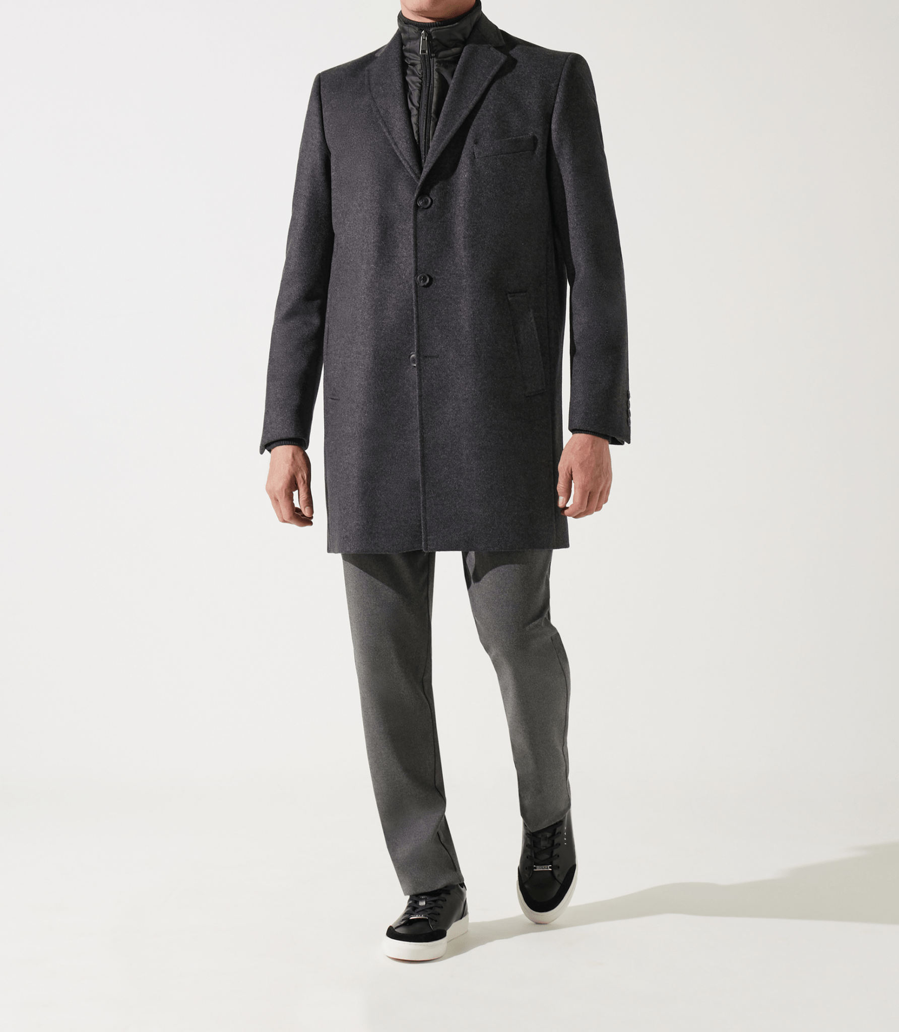 Manteau ville parementure gris - IZAC