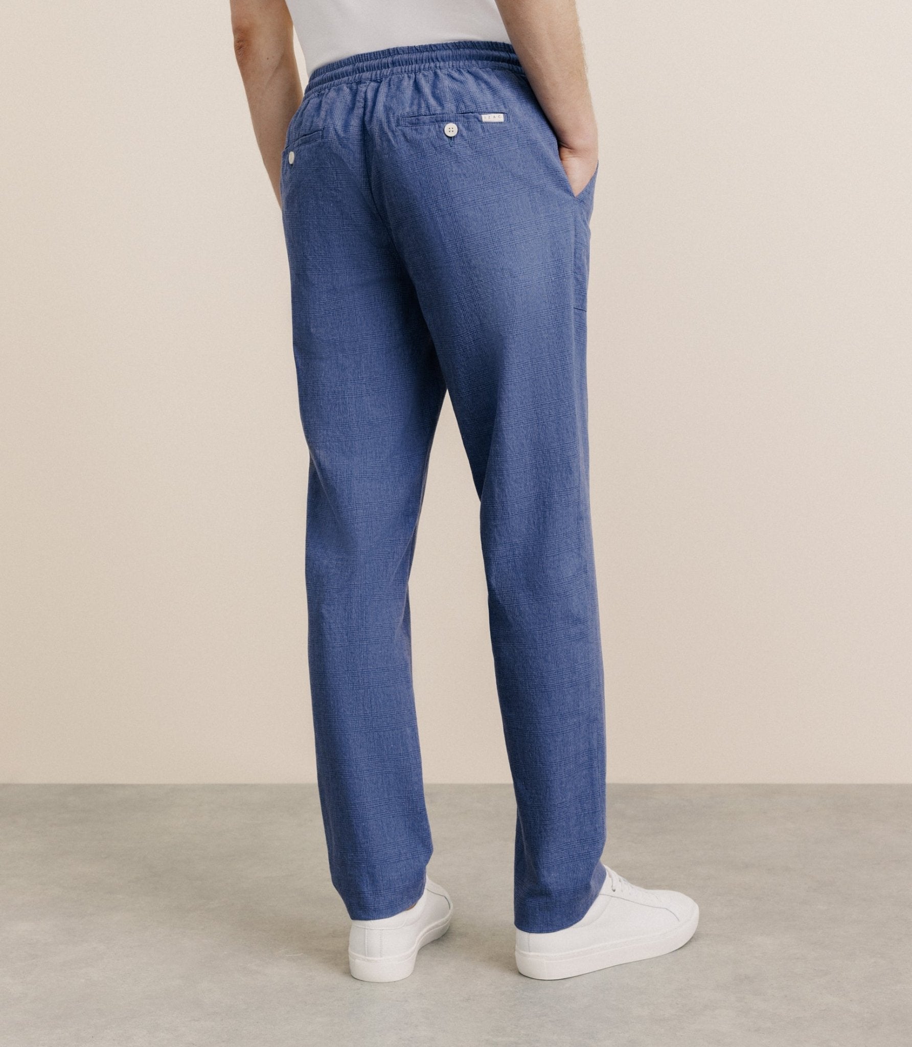 Pantalon élastiqué indigo - IZAC
