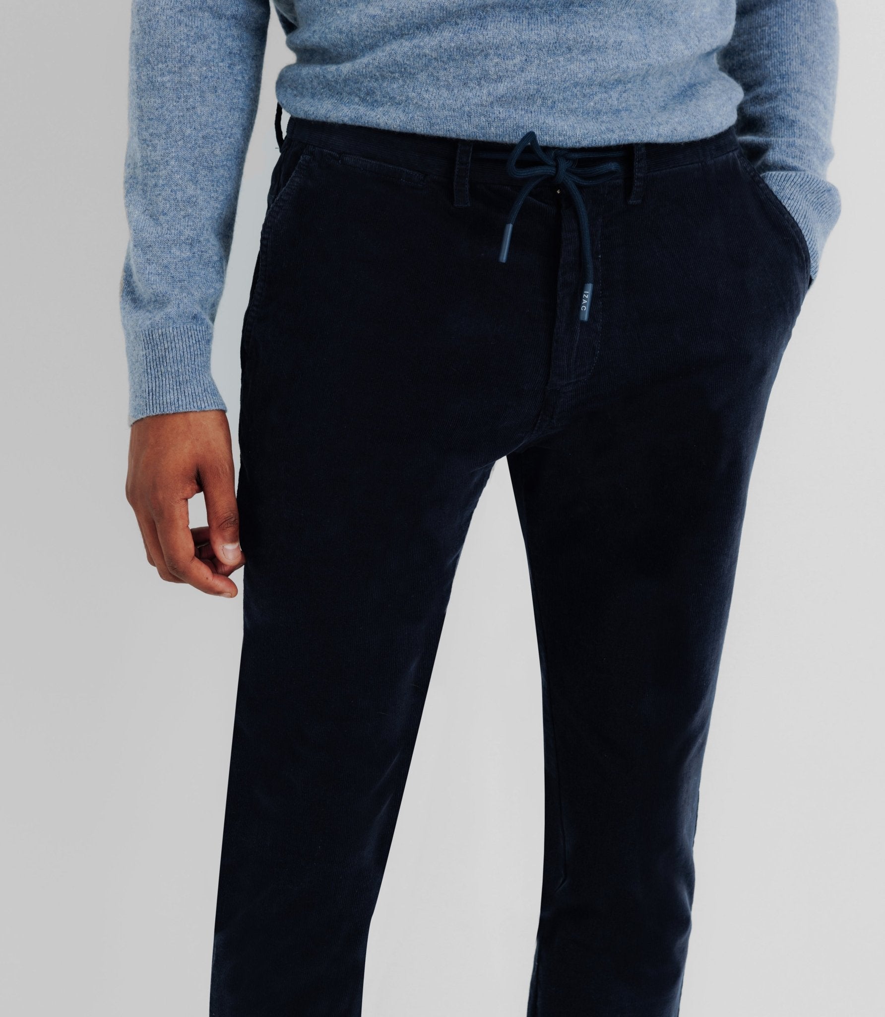 Pantalon en velours marine - IZAC