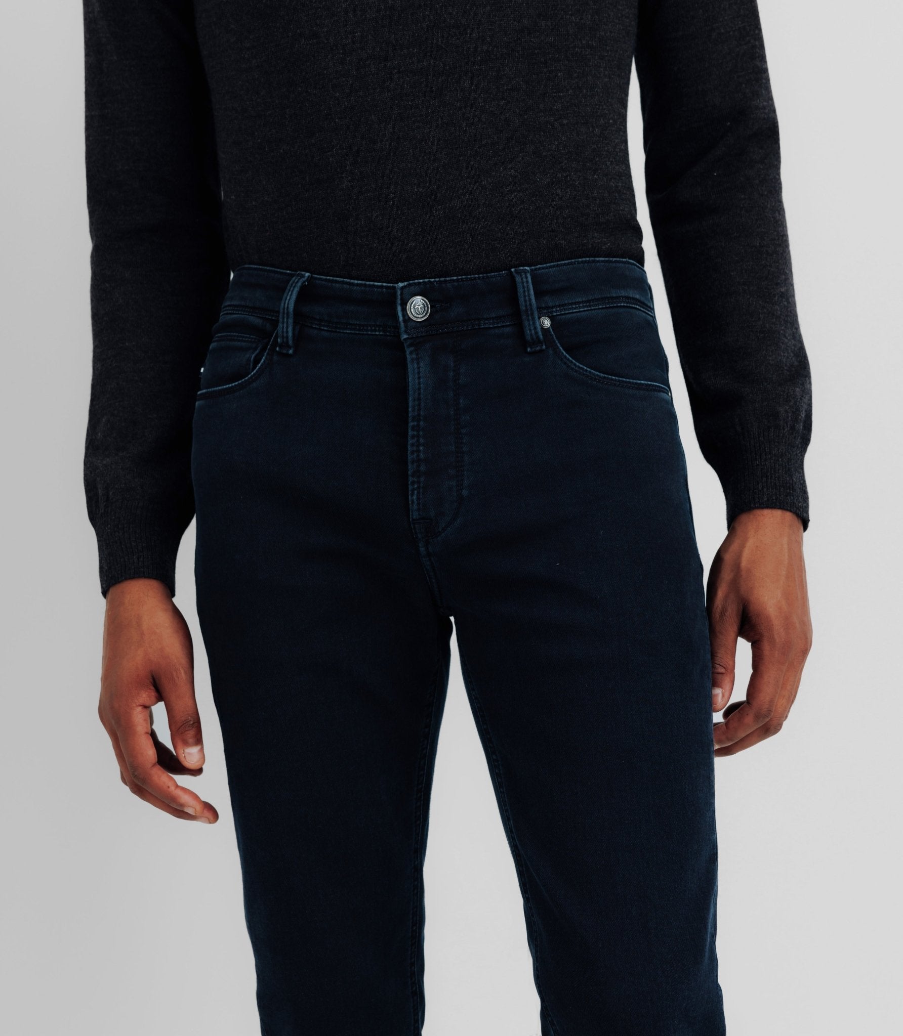 Jean slim en coton marine - IZAC