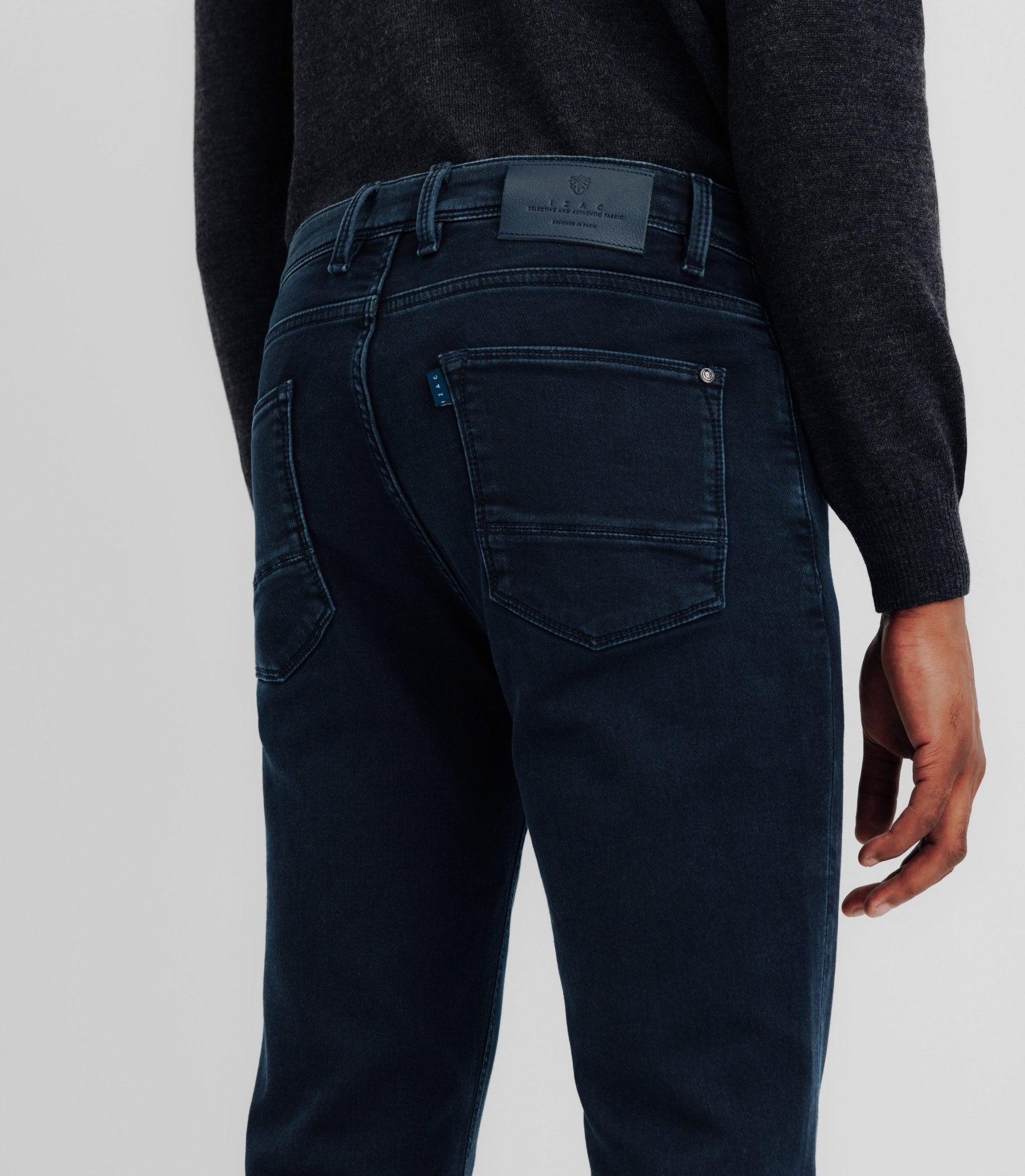 Jean slim en coton marine - IZAC