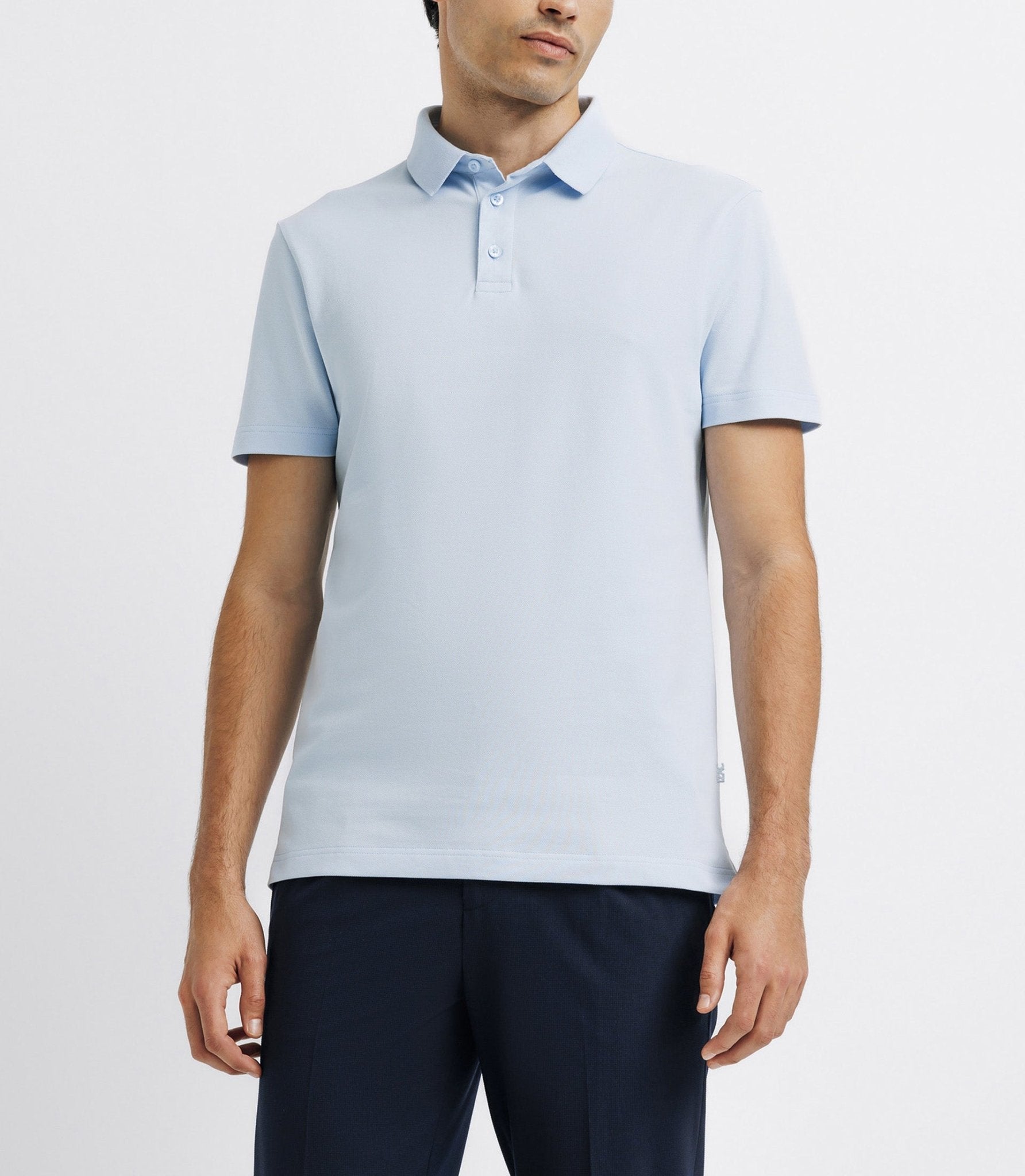 Polo boutonné ciel - IZAC