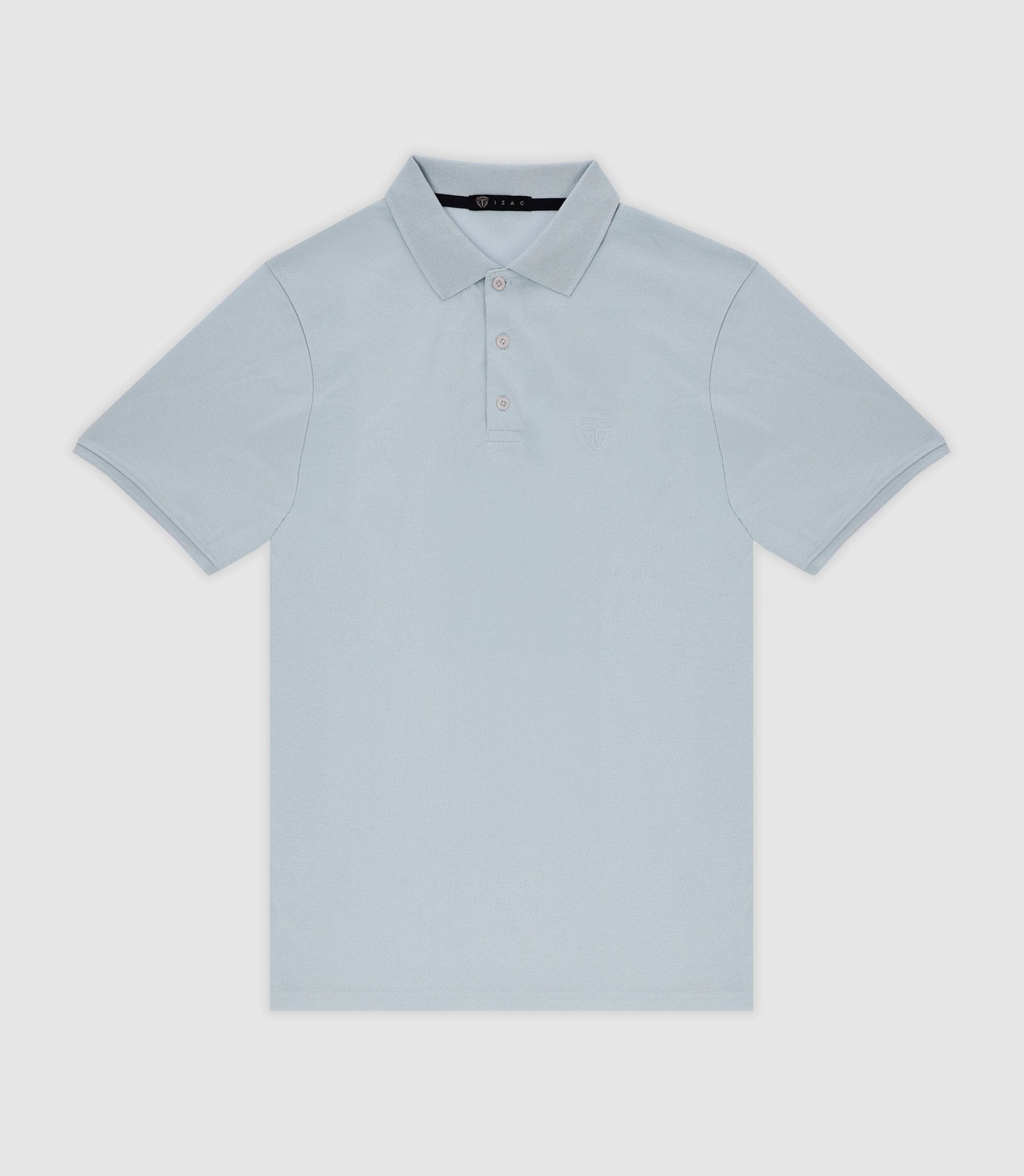 Polo en maille piquée ciel - IZAC