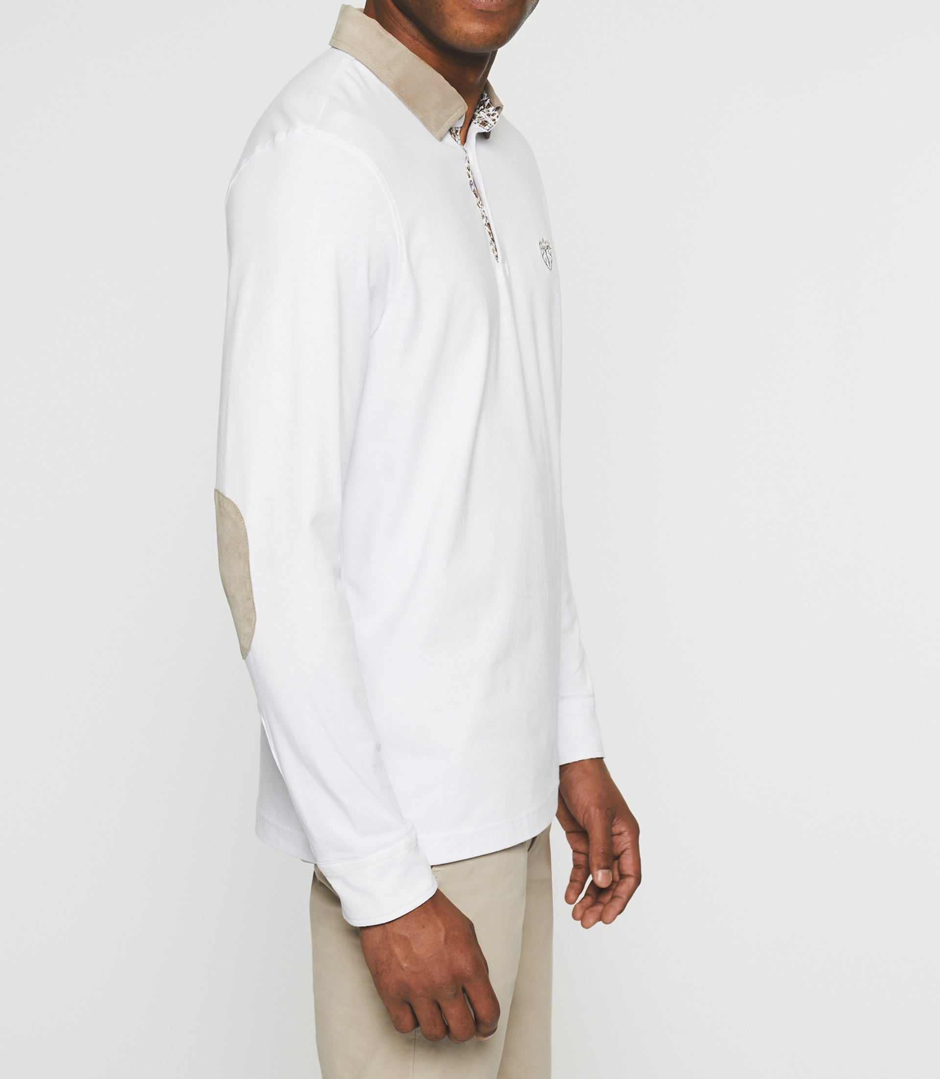 Polo manches longues blanc NARA - IZAC