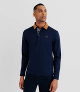 Polo col suède marine - IZAC