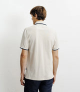 Polo piqué boutonné beige - IZAC