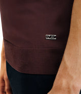 Polo col ouvert en maille bordeaux f - IZAC