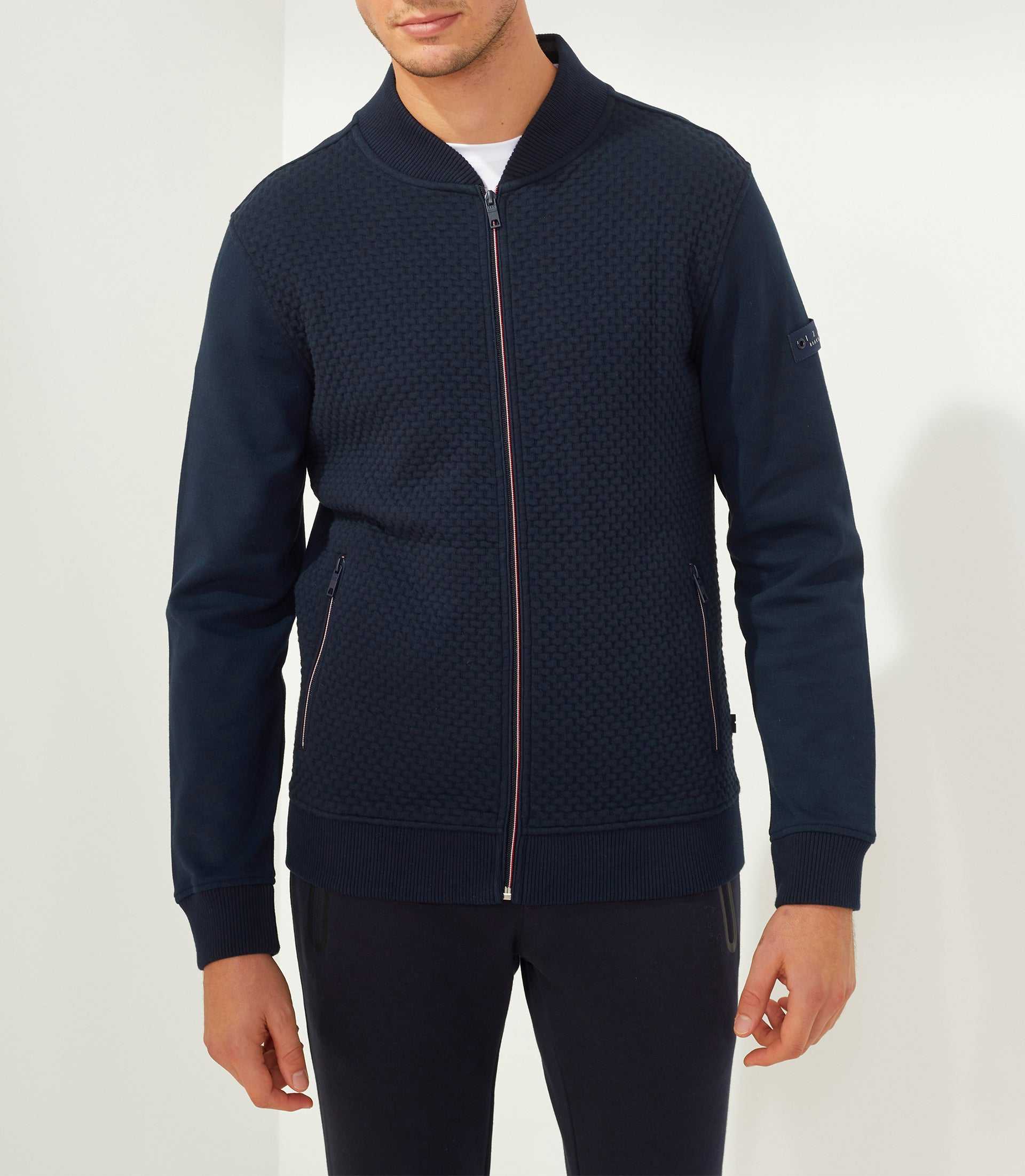 Sweat zippe marine "SWFabio" - IZAC