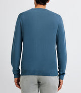Pull col V indigo - IZAC