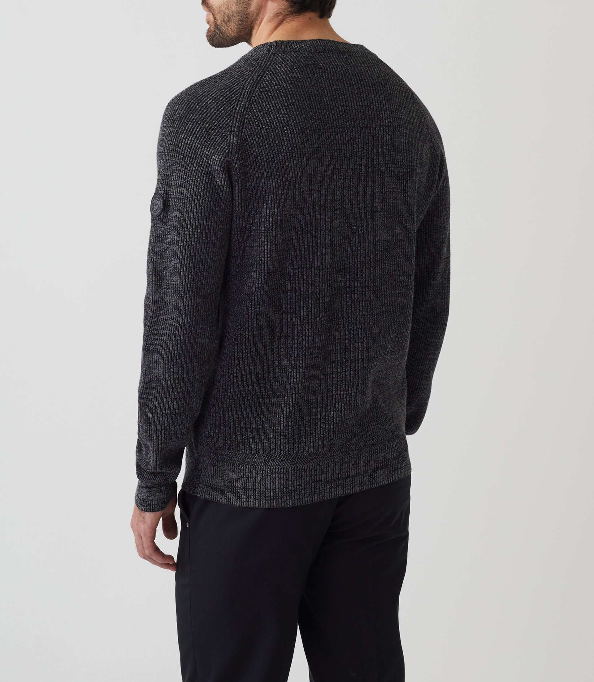 Pull col rond anthracite "Siricio" - IZAC