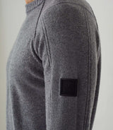 Pull col rond gris "Sofian" - IZAC