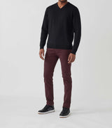 Pull col V noir "Stefano" - IZAC