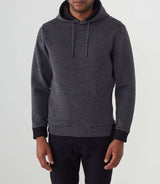 Sweat à capuche anthracite chiné "SWsino" - IZAC