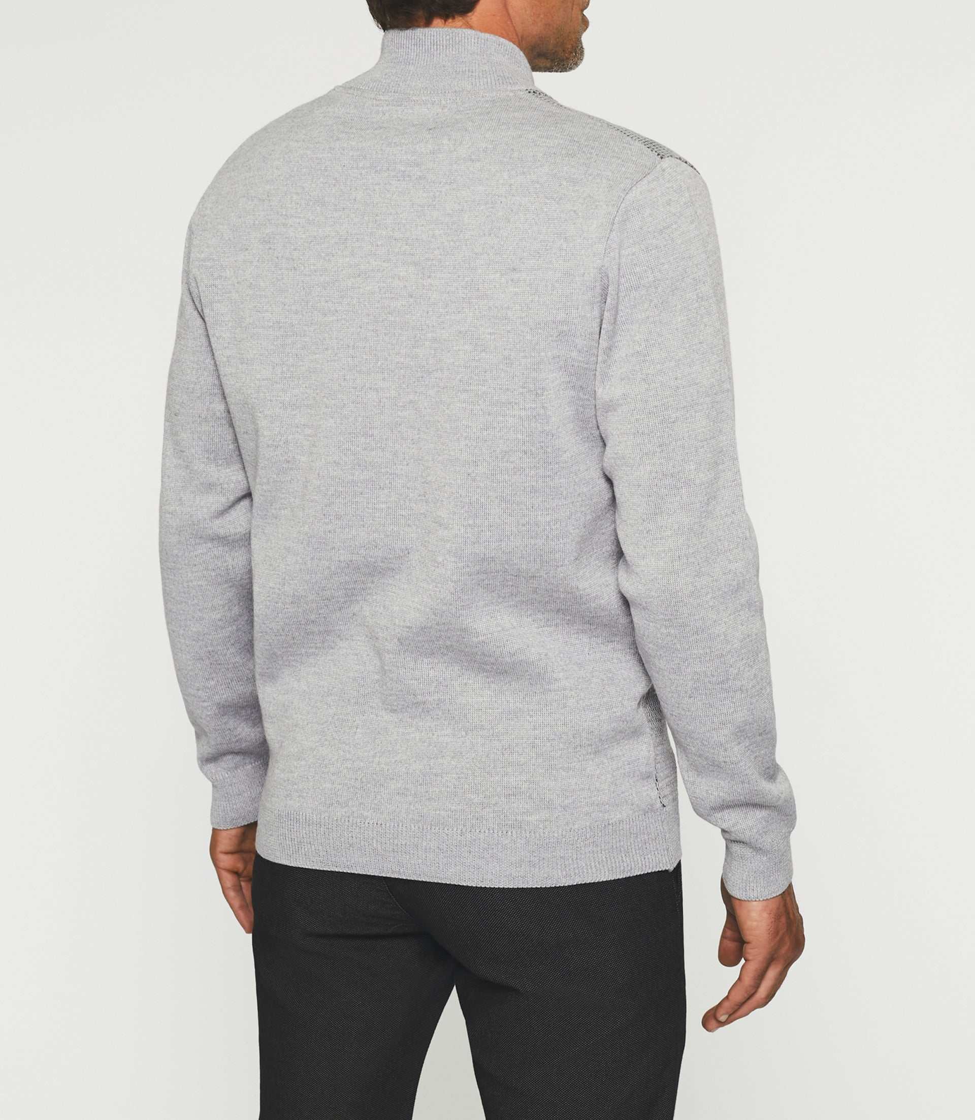 Gilet zippé col teddy gris BAO - IZAC