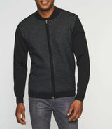Gilet zippé col teddy noir BAO - IZAC