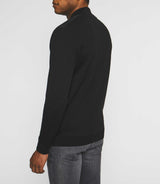 Gilet zippé col teddy noir BAO - IZAC