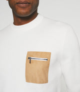 Pull col rond écru BRAD - IZAC
