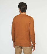 Pull col V en coton - cachemire camel BRENT - IZAC