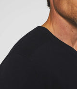 Pull col V en coton - cachemire marine BRENT - IZAC
