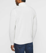 Pull col roulé en laine mérinos écru BRUNO - IZAC