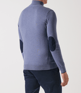 Pull col zippé camionneur indigo - IZAC