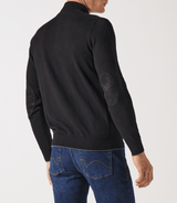 Pull col zippé camionneur noir - IZAC