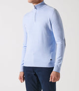 Pull col demi zip bleu ciel - IZAC