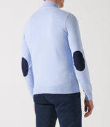 Pull col demi zip bleu ciel - IZAC