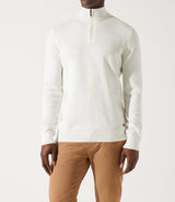Pull col demi zip écru - IZAC